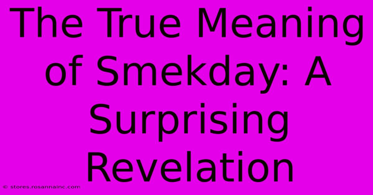 The True Meaning Of Smekday: A Surprising Revelation