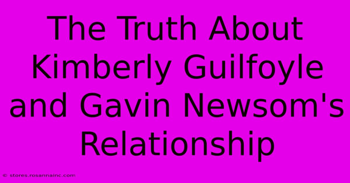 The Truth About Kimberly Guilfoyle And Gavin Newsom's Relationship