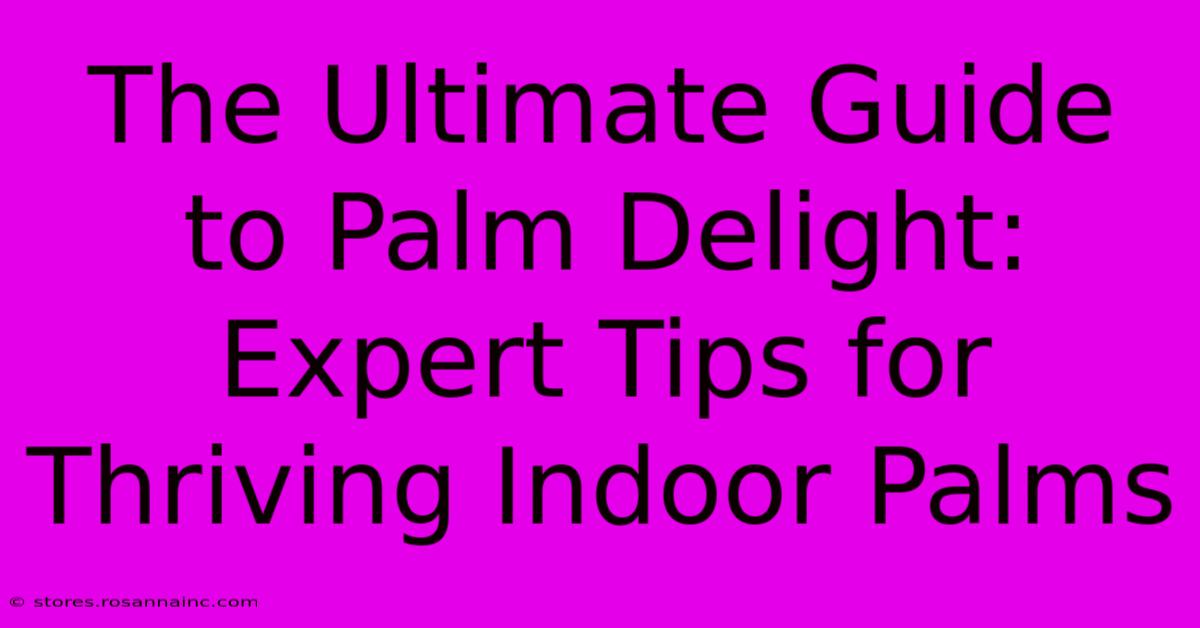 The Ultimate Guide To Palm Delight: Expert Tips For Thriving Indoor Palms