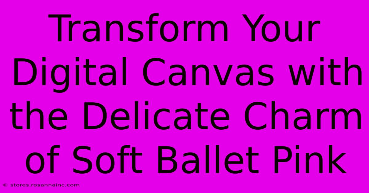 Transform Your Digital Canvas With The Delicate Charm Of Soft Ballet Pink