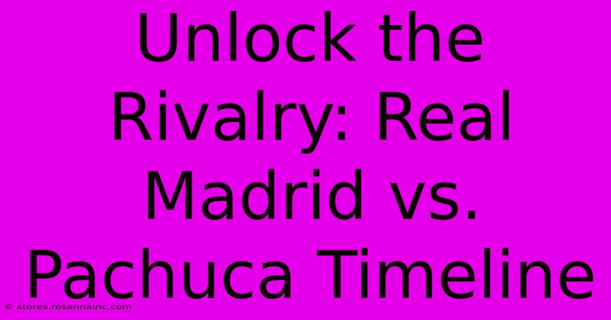 Unlock The Rivalry: Real Madrid Vs. Pachuca Timeline