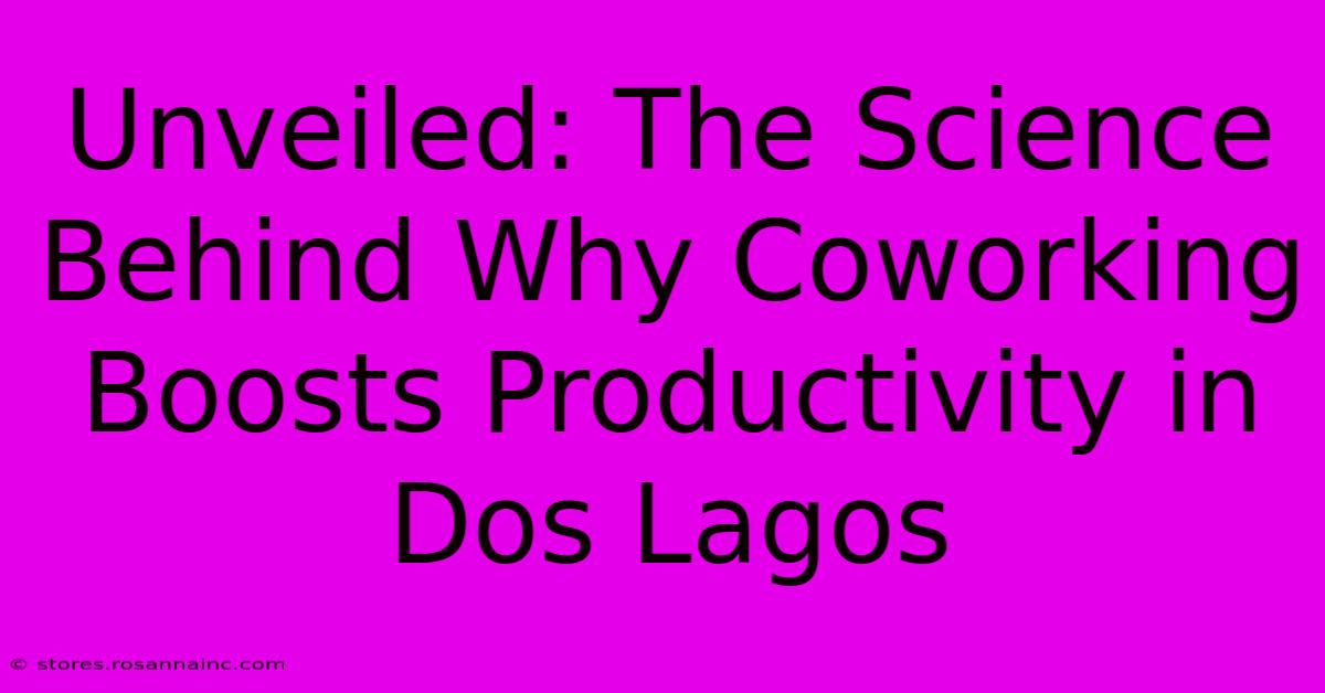 Unveiled: The Science Behind Why Coworking Boosts Productivity In Dos Lagos