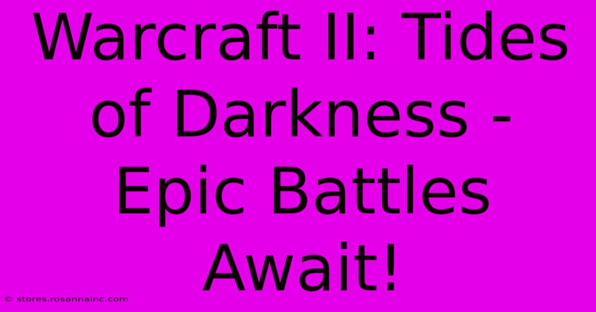 Warcraft II: Tides Of Darkness - Epic Battles Await!