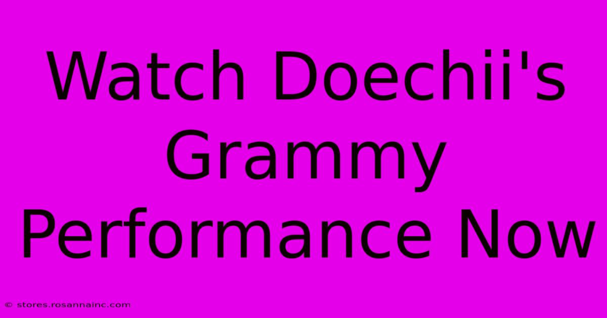 Watch Doechii's Grammy Performance Now