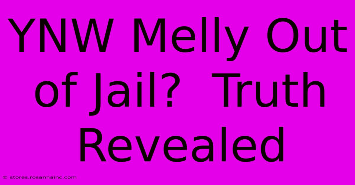 YNW Melly Out Of Jail?  Truth Revealed